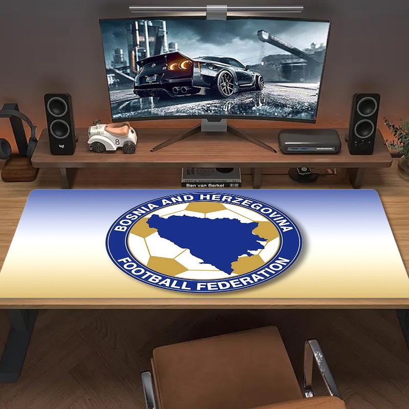 BIH Print Cushion Non-slip Laptop Tablet Big Mousepad XXL Mat Mini PC Playmat With Lock edge