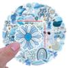 60/120 New Style Sky Sea Blue Small Fresh Graffiti Stickers Suitcase Waterproof Mobile Phone Computer Stickers