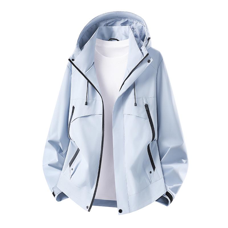 2026 Spring Unisex Hooded Shell Jacket - Men s Waterproof Windproof Climbing Outerwear Small