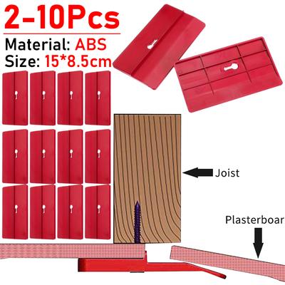 2-10pcs Gypsum Board Mounting Board Drywall Fitting Tool Portable Ceiling Auxiliary Board Labor-saving Plaster Board Fixing Tool