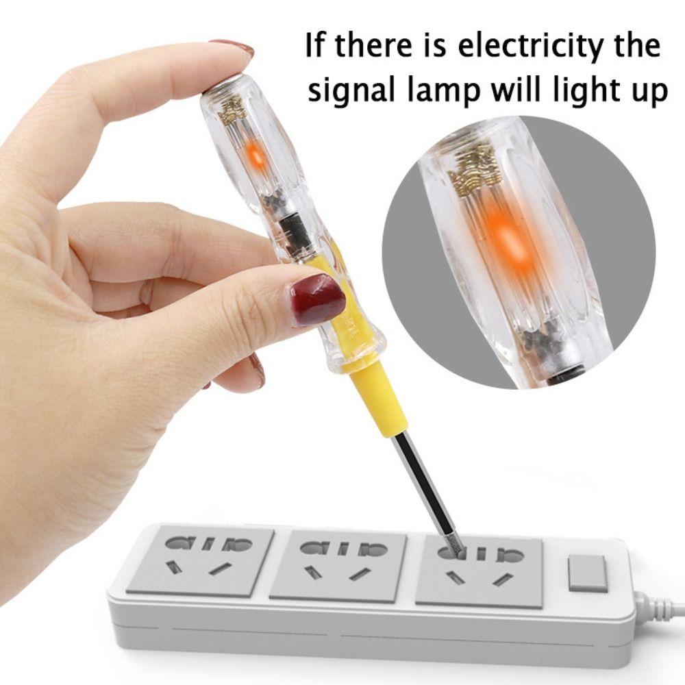 Double-ended Double-Headed Screwdriver 2 In 1 Voltage Detector Pen Electric Tester Pen Household