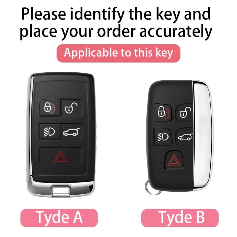 For Land Rover Keycase Discovery Sport Defender Range Rover Evoque Jaguar XFL XEL FPACE XJ Keycover Keyshell Keychain Car Keys