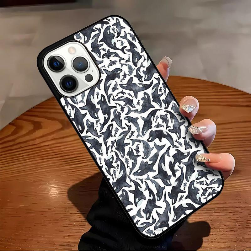 Orcas Killerwale Handyhülle Für iPhone 17 Air 16 15 14 13 12 11 Pro Max Max Plus Bumper Hülle Cover