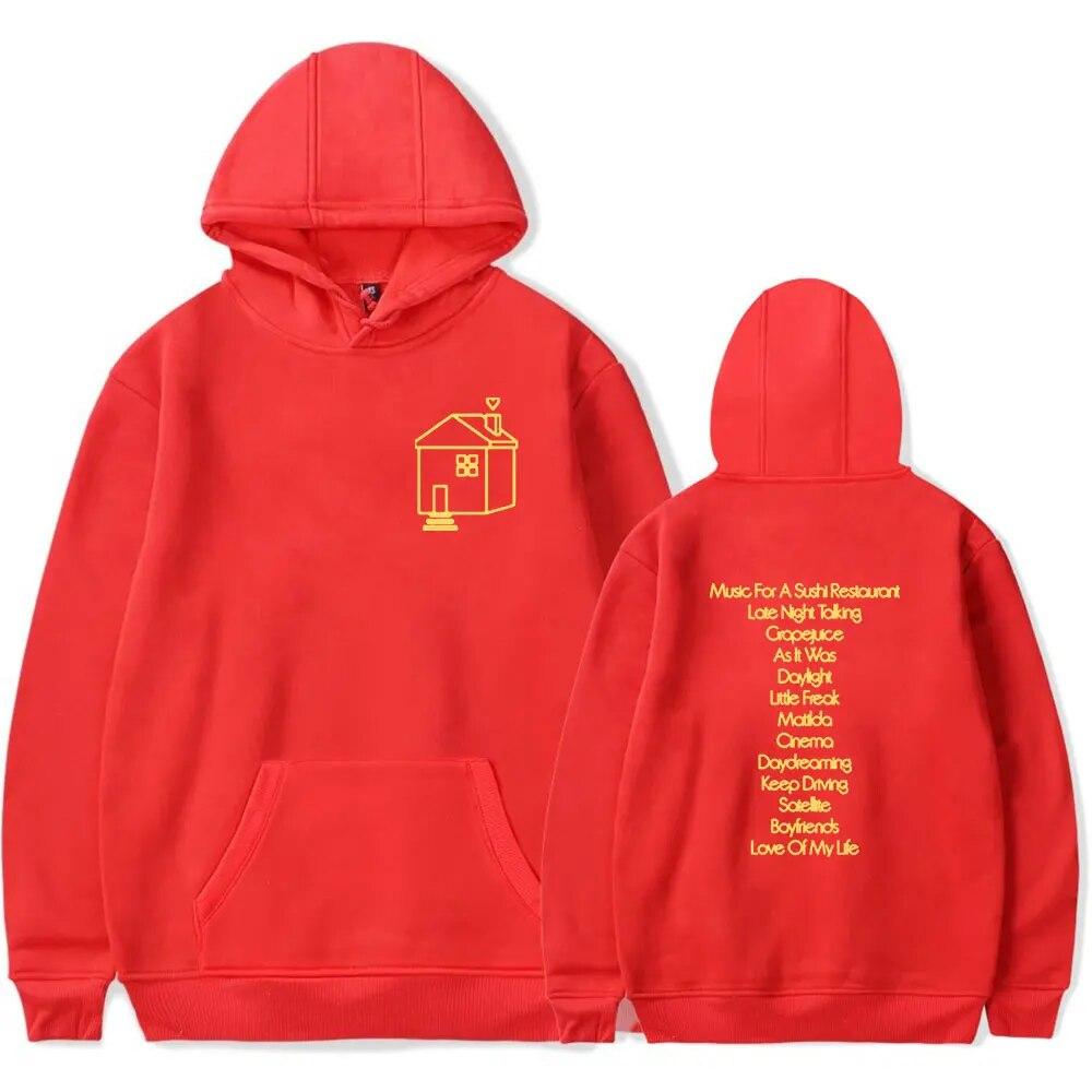 Love On Tour House Tracklist Pepper Merch Hoodie Sweatshirt Unisex/Damen HIP HOP Pullover Kapuzenpullover Langarm Pullover Unisex