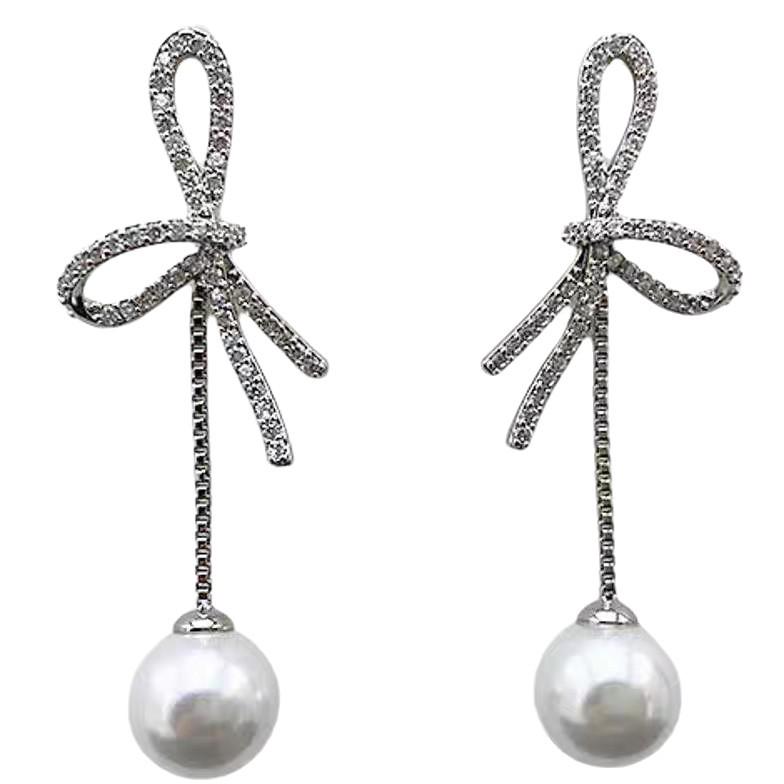 S925 Silver Needle Zircon Tassel Earrings: Fashionable, Luxurious, and Exquisitely Simple for Women