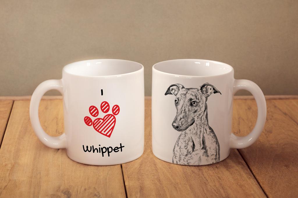 Whippet - Cup with a Dog, Cute Cup with Graphics, a Gift with Your Photo from the Art-Dog Brand