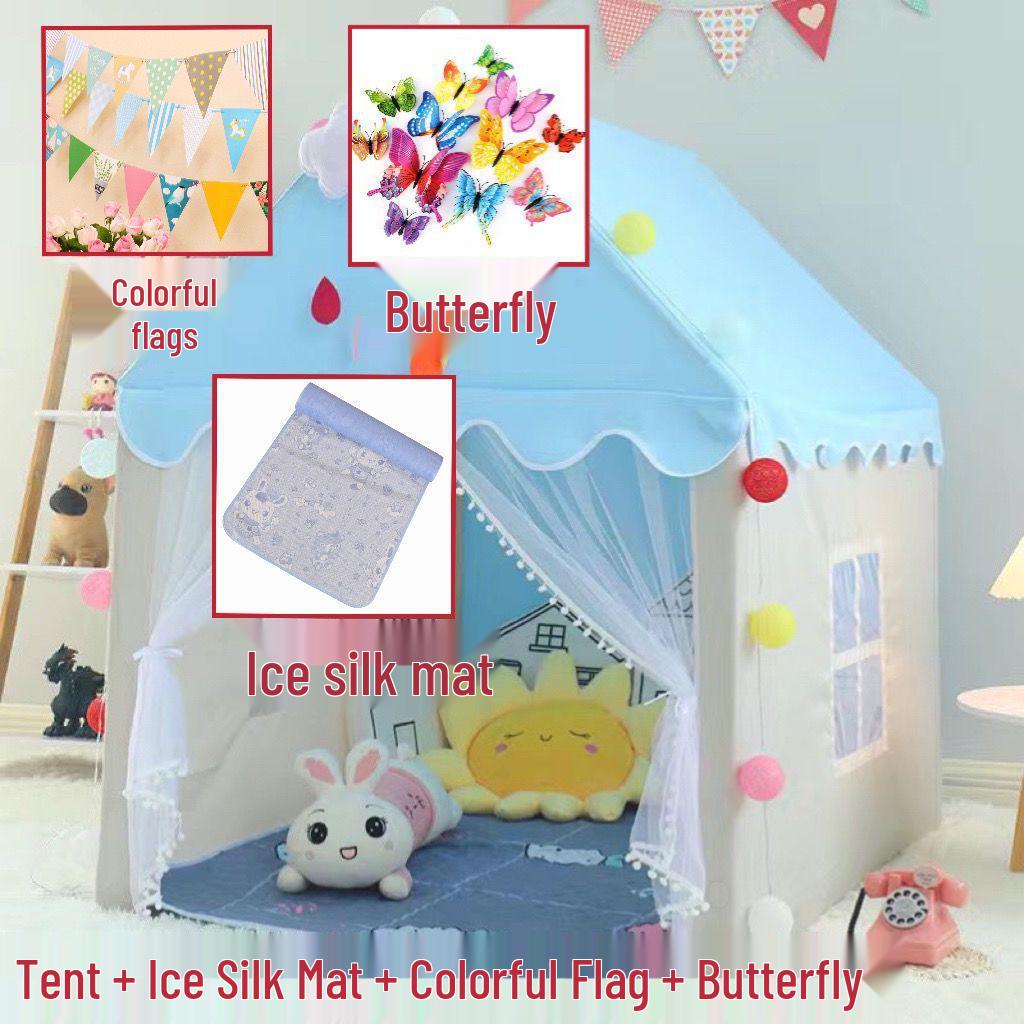 Princess Castle Indoor Play Tent with Mosquito Net for Kids - Birthday Gift Idea