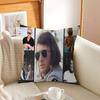 French rock star Johnny Hallyday Pillow Gift Home Office Decoration Bedroom Sofa Car Cushion Cover case 45x45