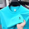 Men's Lightweight 100% Cotton Casual Round Neck T-shirt - Breathable and Fashionable for Summer