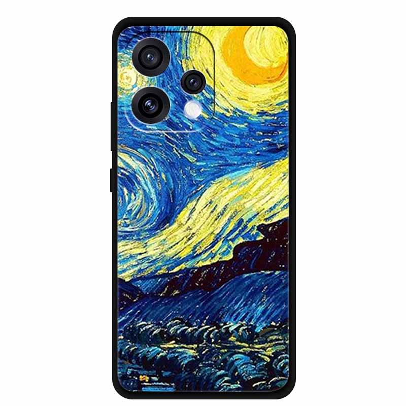 For Oppo Reno15 5G Case 6.59" Cute Cat Balck Edge Soft Silicone Wolf Phone Back Cover For Oppo Reno 15c 5G Protective Lion Funda
