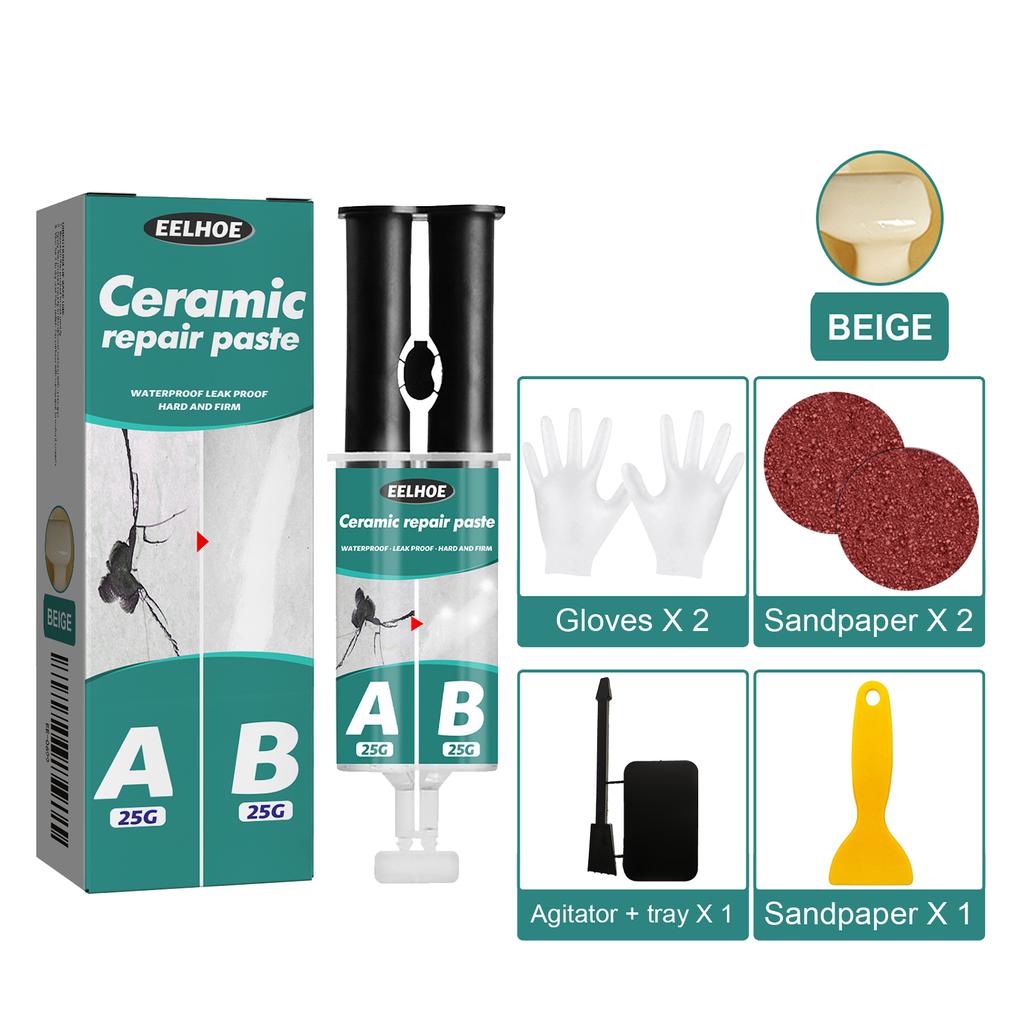 Agente de Reparo Profissional para Azulejos e Mármore Pasta Cerâmica para Piso Cola Epóxi Cola Ab Cola para Preenchimento de Buracos Rachaduras para Rachadura de Azulejo Metálico