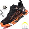 Steel Toe Work Shoes Safety Boots Anti-smashing Safety Shoes Men Footwear Construction Breathable Sneakers Work Boots Shoes Male