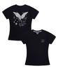 ALVINCLO [Women] Angel Wings Semi-Crop Short Sleeve T-Shirt Ast3703 (3 Colors)