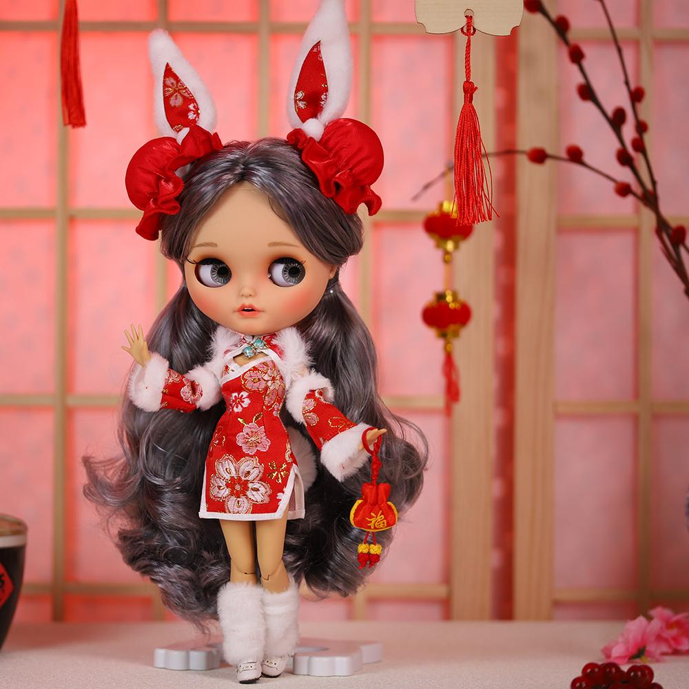 ICY DBS Blyth Doll 1/6 BJD Joint Body Tan Skin Matte Face 30cm On Sale Special Price Toy Gift Anime Girl SD