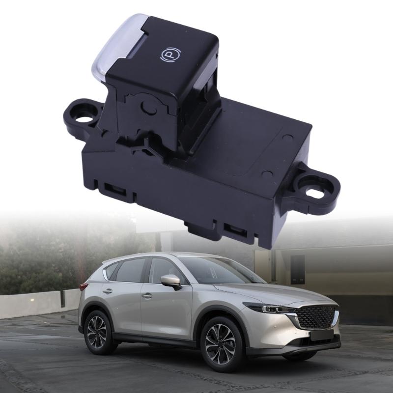 12 V EPB Control Button with KA0G-66-EP0 Part Identification, Electronic Parking Brake Symbol, ABS Housing, Side Locking Clips, and Round Eyelet, 1 pc