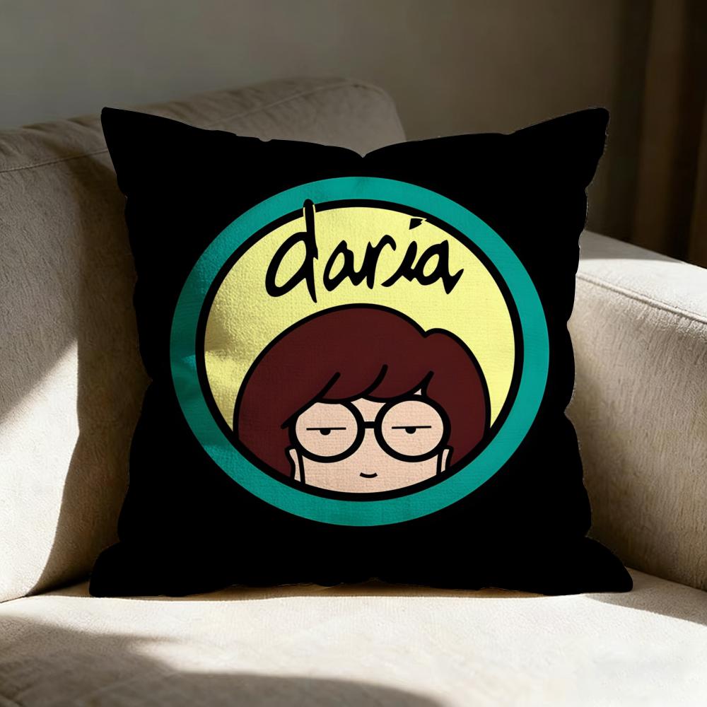 D-Daria Anime Cute Pillow Case Pillowcase, Double-Sided Printed, Sofa Cushion, Bedroom Headboard Pillow