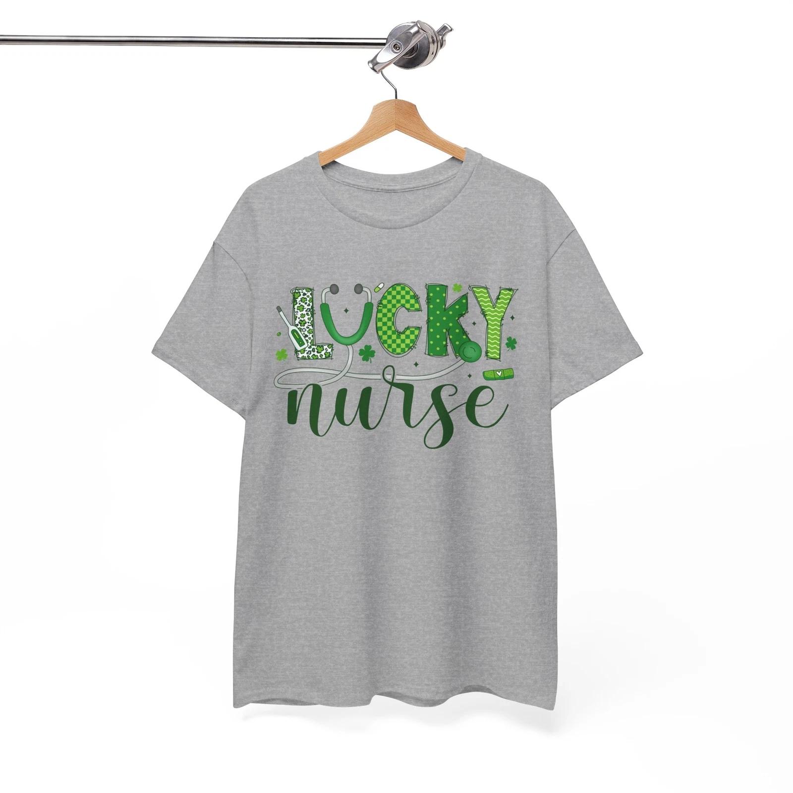 Nurse Life T-Shirt | Funny Medical RN Tee | Healthcare Lucky Nurse Patrick s Day L
