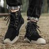 Echtes Leder Männer Stiefel Herbst Winter Stiefeletten Für Männer Schuhe Outdoor Werkzeug Stiefel