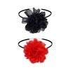 Flower Choker Necklace Soft Korean-Velvet Material Flower Choker Flower Choker Cloth Accessories for Women Teen Girls