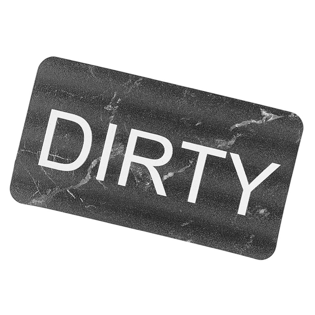 Dishwasher Magnet Double Sided Clean Dirty Word Magnet Waterproof Anti Scratch DIY Fridge Magnet for Kitchen Marble