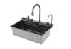 Lavello da Cucina Whale in Acciaio Inossidabile 304 a Doppia Cascata con Display Digitale a 5 Pulsanti