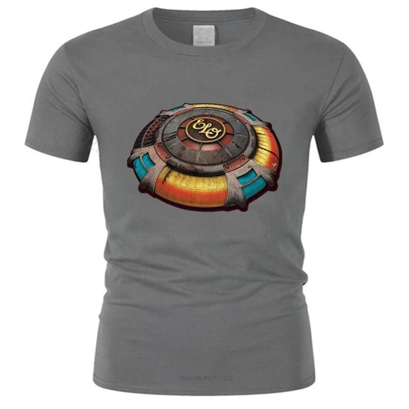 Cotton Tshirt For Boys Fashion Brand T Shirt Unisexs Loose Elo Space Ship (Electric Light Orchestra) Black Tshirt