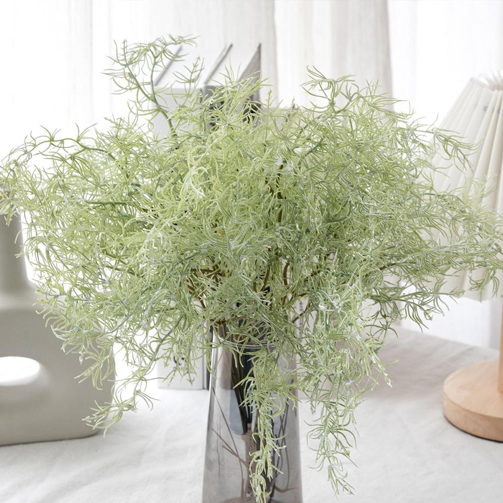 6Pcs Artificial Plants Rosemary Ferns Fake Green Plants Shrubs Home Table Office Room Desktop Decoration