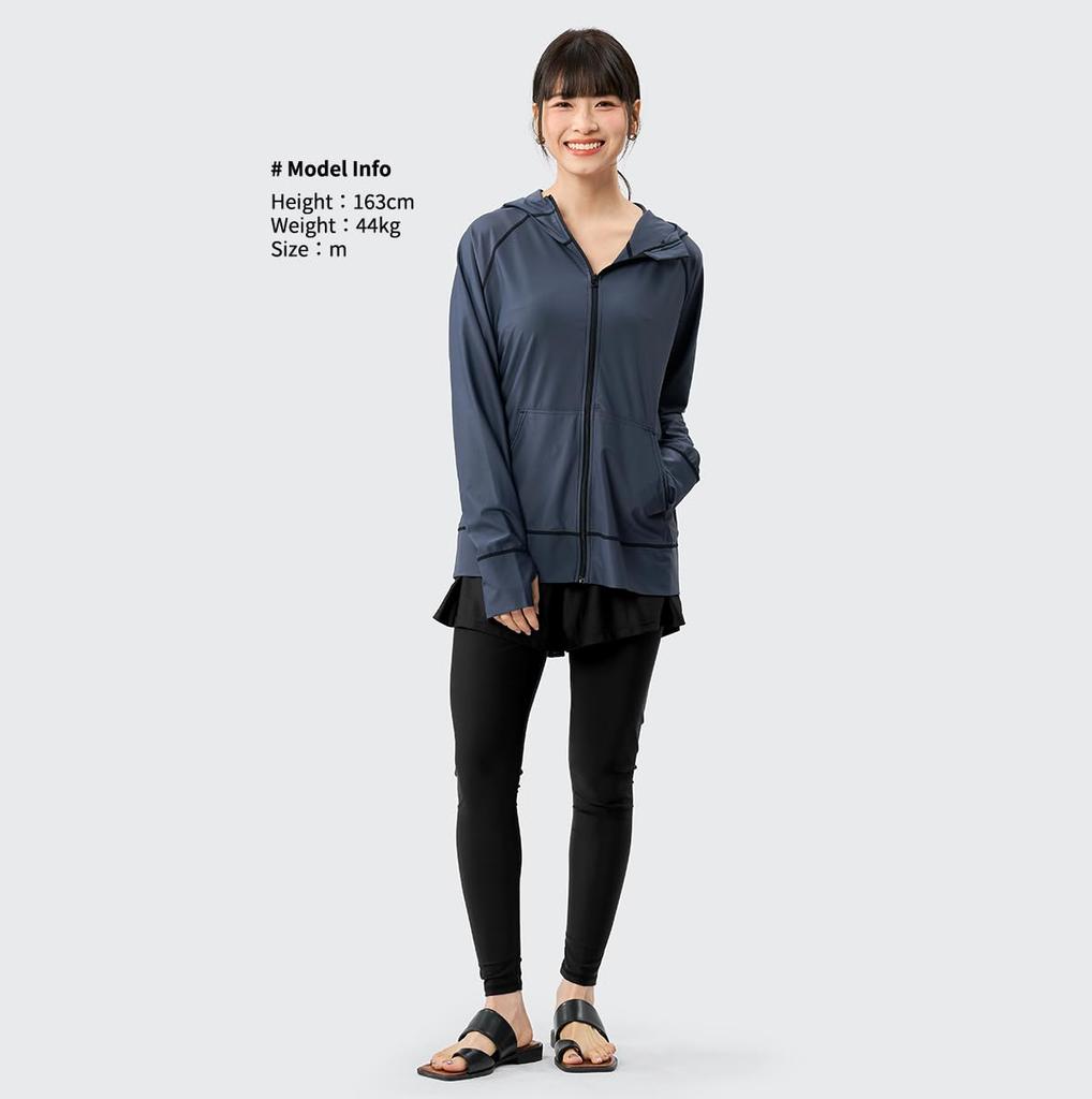 Acrais Rash Guard Top and Bottom Separate Long Hooded UV UPF Perfect for and Sauna Women's Swimsuit, Set, Body-Facing, Tankini, Sleeve, 5-Piece Set,