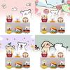 Charming Pvc Line Dog Figurine Set Of Six Perfect For Afternoon Tea Decor And Gifts
