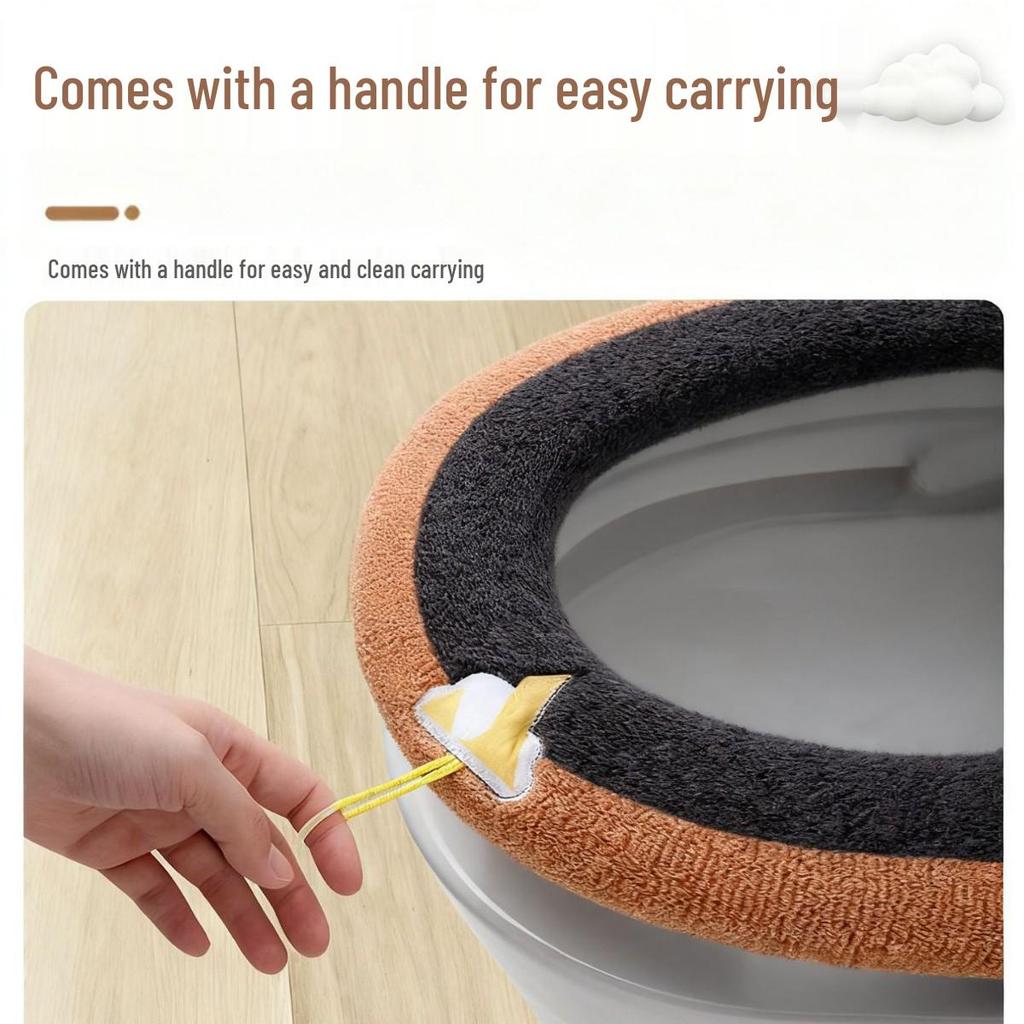 2025 High-End Luxury Thickened Winter Toilet Seat Cushion