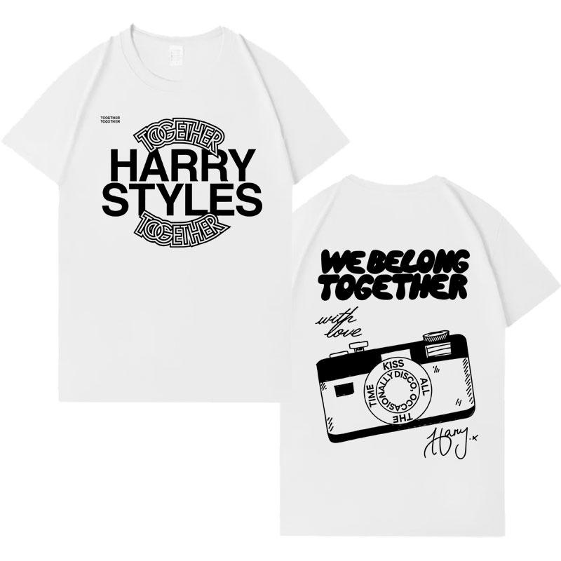 Cantante Harry Styles Insieme Album Tour 2026 Magliette Casual Cotone T-shirt Uomo Donna Vendita Calda Comoda Oversize T-shirt Streetwear