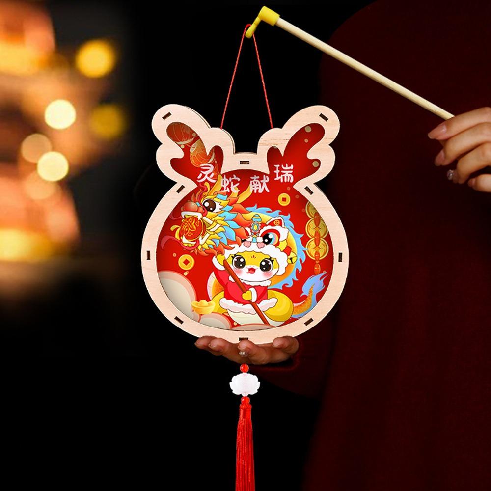 Traditional New Year Luminous Lantern Chinese Style Children Handheld Lantern Hanfu Accessories