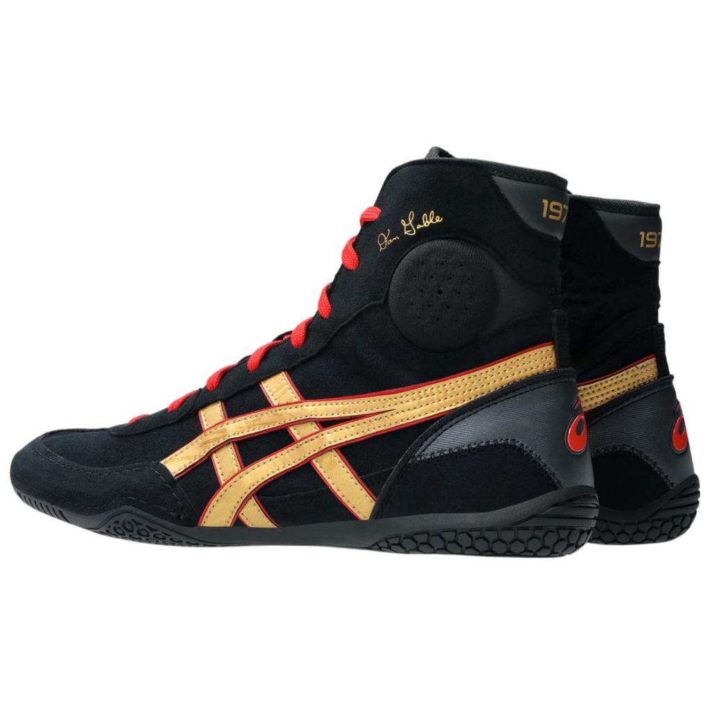 Nové tréninkové boty Asics s vysokým svrškem Unisex Černá Zlatá 1081A052-002