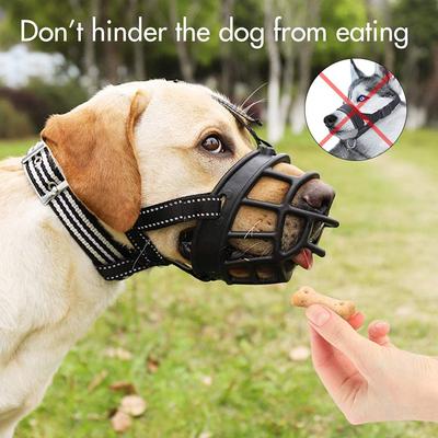 Comfy Soft Silicone Pet Dog Muzzle Breathable Basket Muzzles for Small Medium Large and X-Large Dogs Stop Biting Barking Chewing
