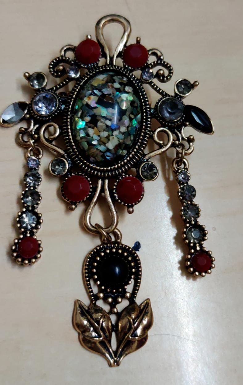 

@ Вінтажний Масивний Дизайн Брошка Багатоколірна Для Жінок SM105-60% ЗНИЖКА