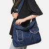 Denim Bag Large Capacity Messenger Bag Women'S Spring And Summer Harajuku Single Shoulder Function Mailman Tooling Bag