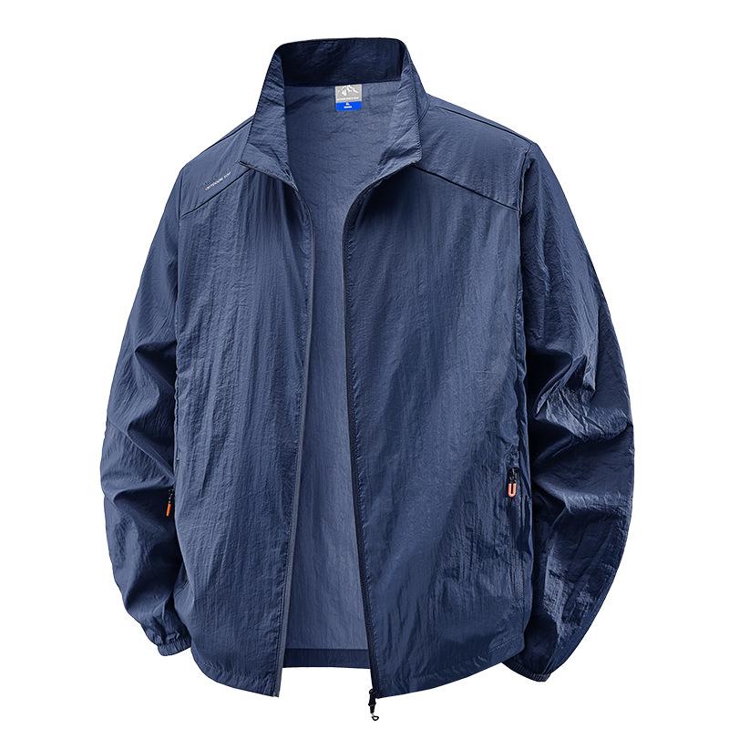 Sunscreen Men's Summer Jacket Thin Skin Light-proof UV Fishing Ice Silk Men's Sunscreen Suit Men's