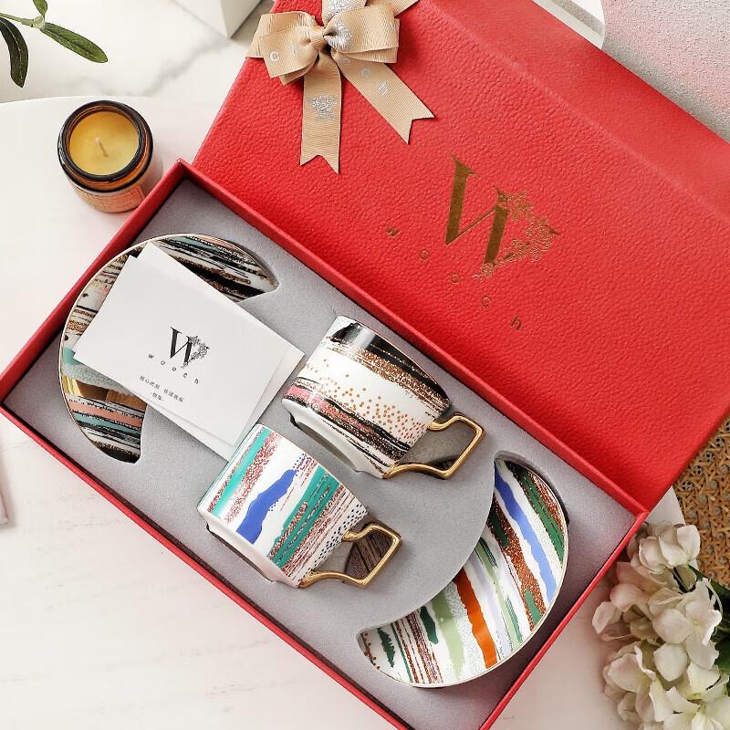 WOOCH Charm Contrast Couple Cups Gift Set