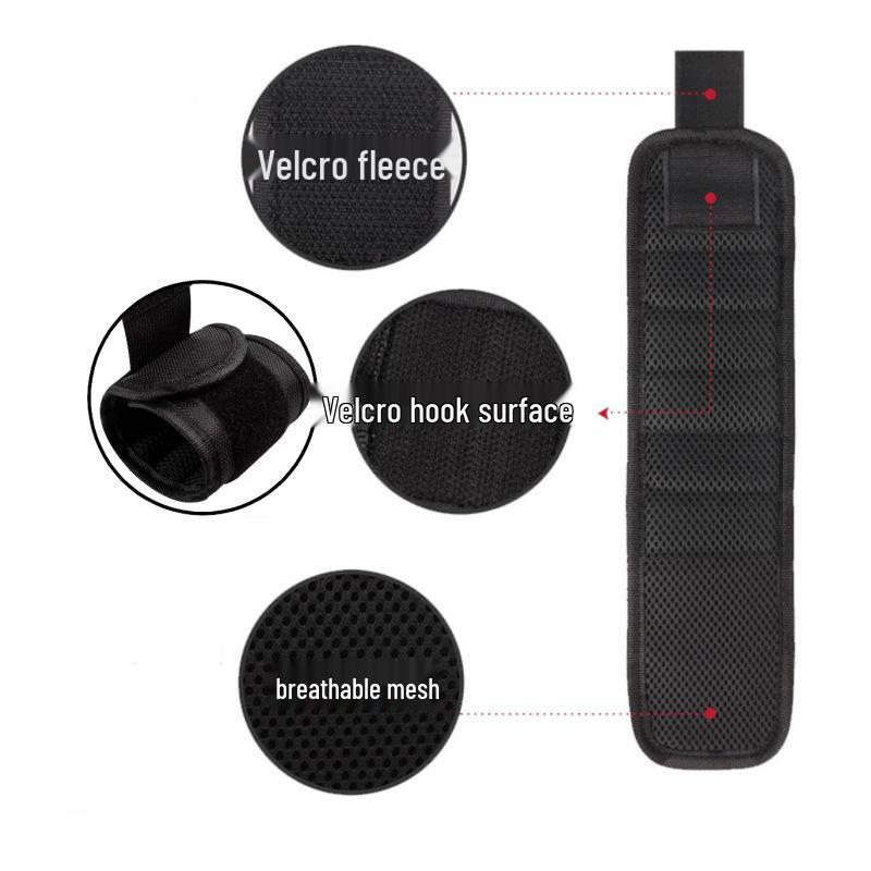 Magnetic Nail & Tool Wristband - Strong Magnetic Pickup Wrist Storage Tool