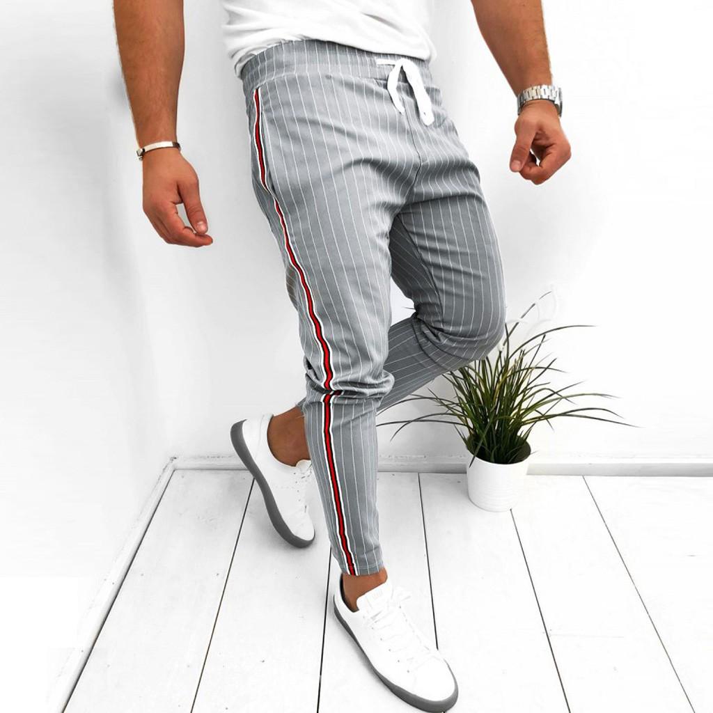 Pantalones joggers a rayas para hombre comprar a buen precio — entrega  gratuita, reseñas reales con fotos — Joom