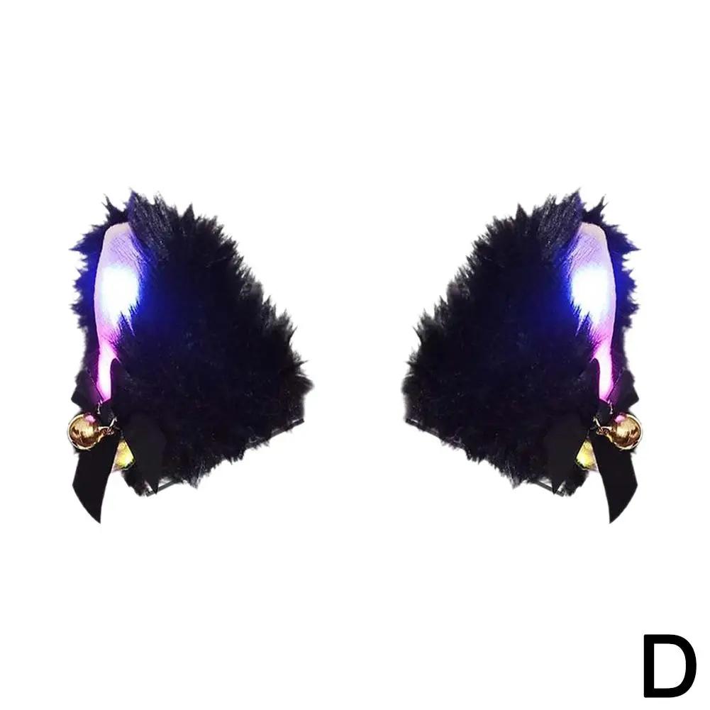 Motorcycle Helmet Light-fixture Cute Cartoon Ears Motorcycle Decoration Helmet Lights Universal Removable Night Accesso B2x3