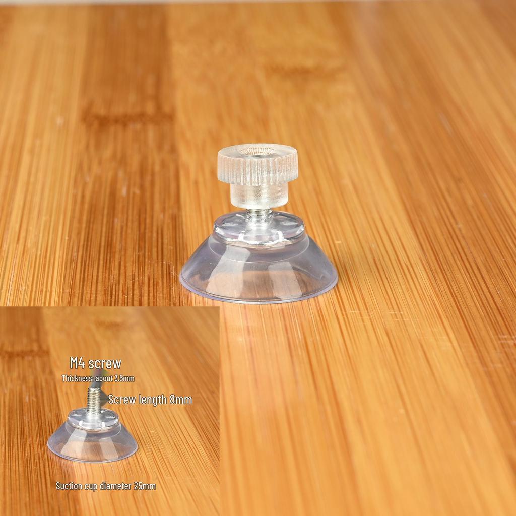 Waterproof PVC Suction Cup Hook with M4 Screw & M5 Nut