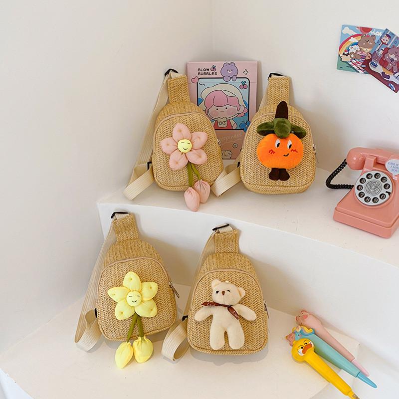 Adorable Cartoon Bear Crossbody Mini Backpack For Kids Lightweight Stylish Design