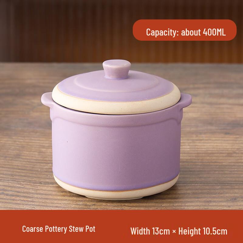Retro Ceramic Double Boiler Stew Pot