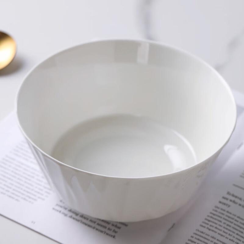 Ciotola da Zuppa in Ceramica da 7,5 pollici con Cucchiaio, Jingdezhen