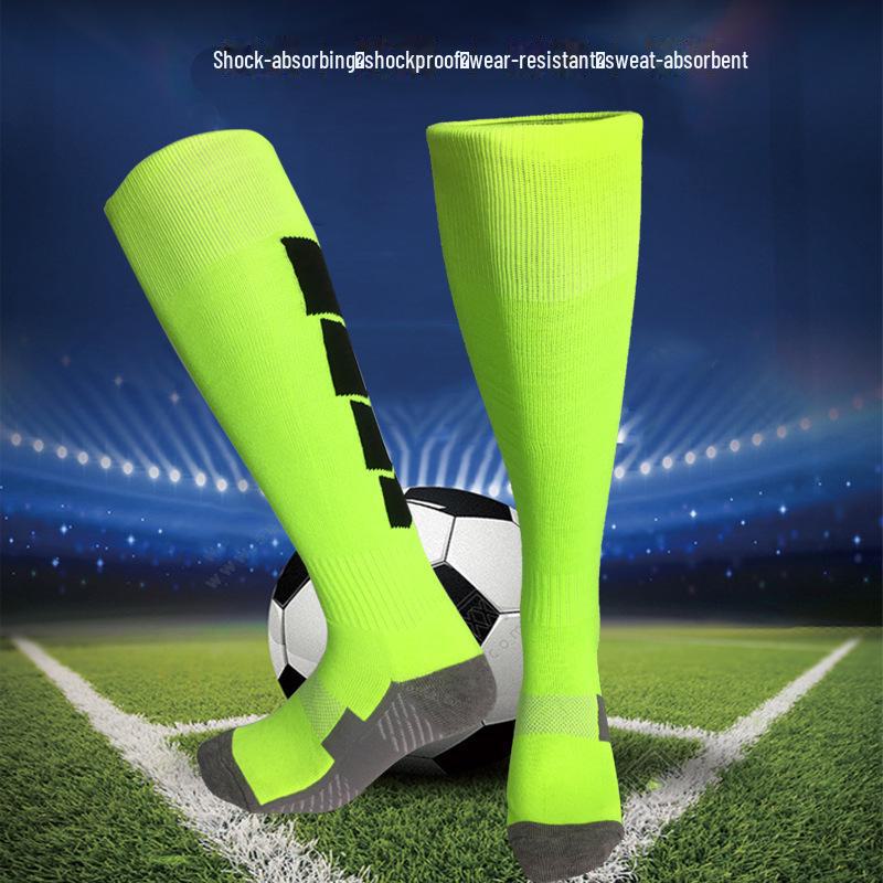 Long Non-Slip Football Socks with Thick Towel Bottom for Training and Competition - Adult & Child Sizes