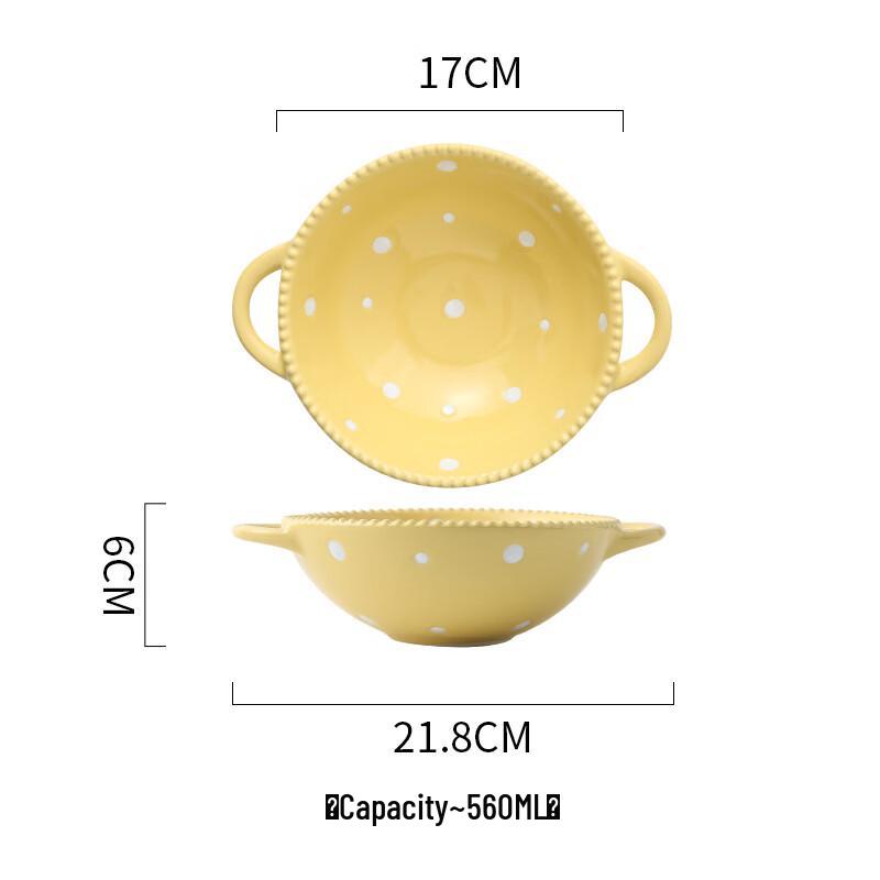 Yipan Polka Dot Ceramic Dinnerware Collection