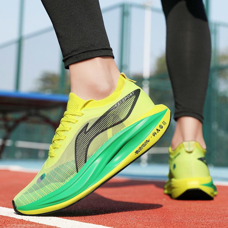 Feidian 5E running shoes 2025 new sports training shoes men and women youth shock absorption high rebound carbon board racing shoes