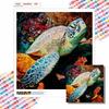 New Arrival 5D DIY Full Circle Diamond Painting "Turtle" Embroidery Cross Stitch Home Decor Gift