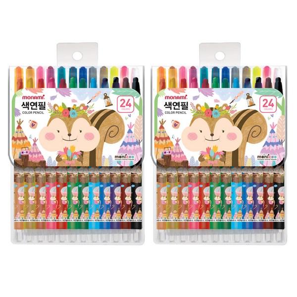 

Цветной карандаш Monige Sharp, розовый, 24 цвета, 2 предмета, корейские игрушки